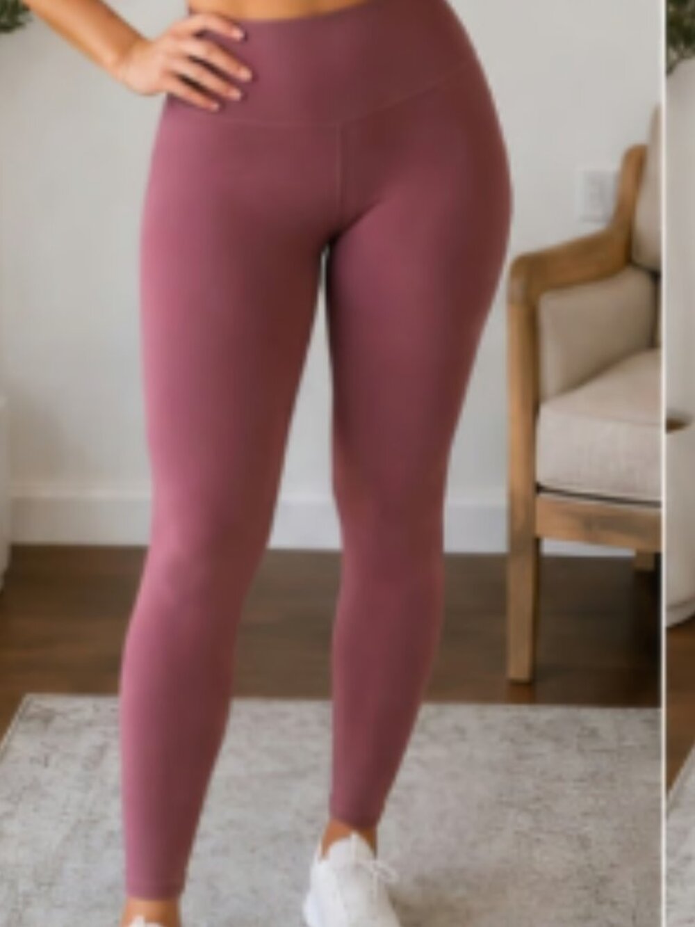 Lululemon High-Rise Leggings Size 4– Mauve I Great Used Condition
